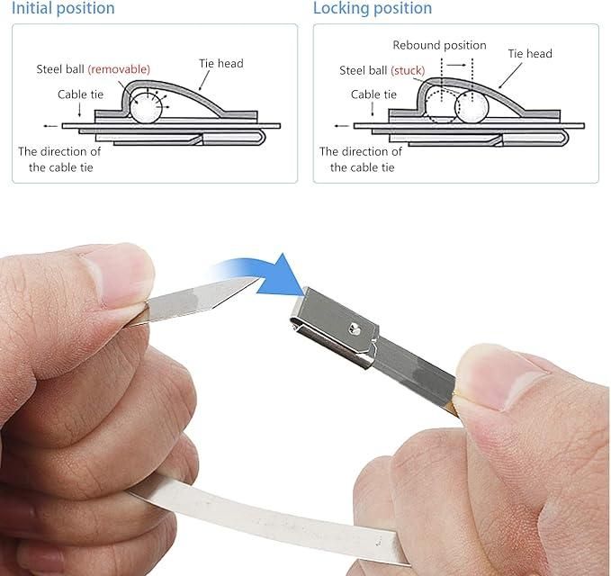 Stainless Steel Cabe Lock Ties (Pack of 10)