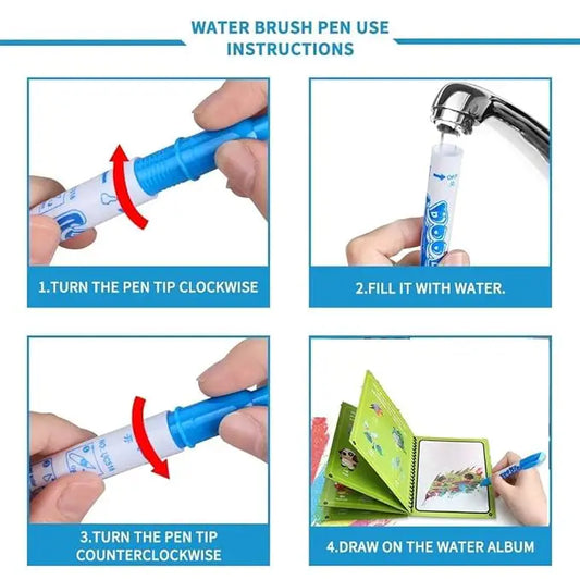 Magic water Coloring Book (Pack Of 3)