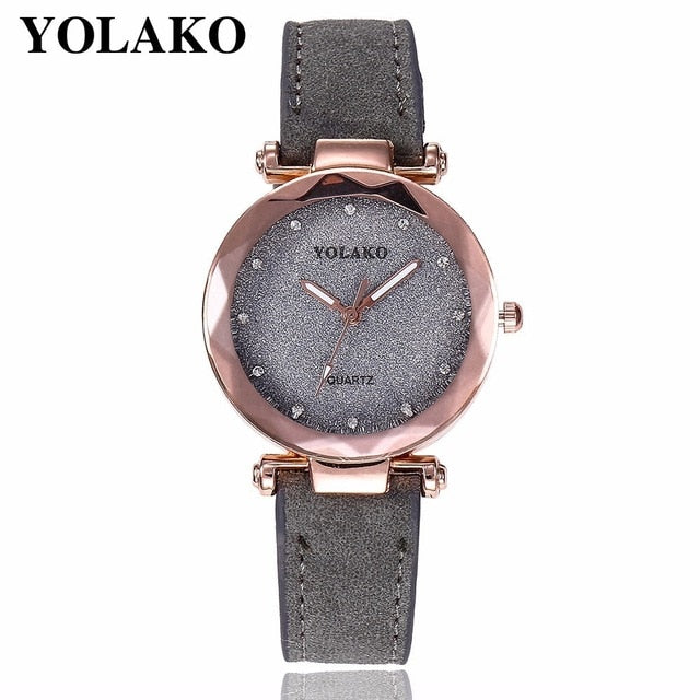 Starry Sky Wrist Watch Leather