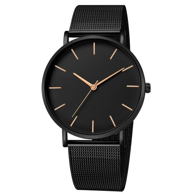 Modern Quartz Watch Women Mesh Stainless Steel Bracelet