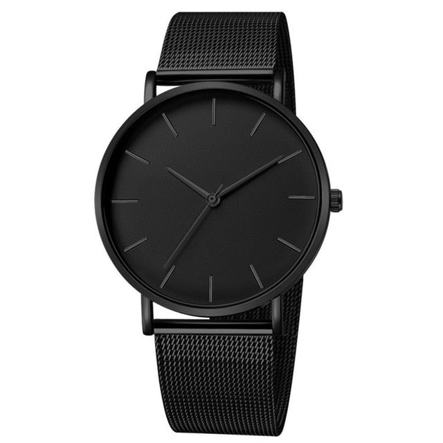 Modern Quartz Watch Women Mesh Stainless Steel Bracelet