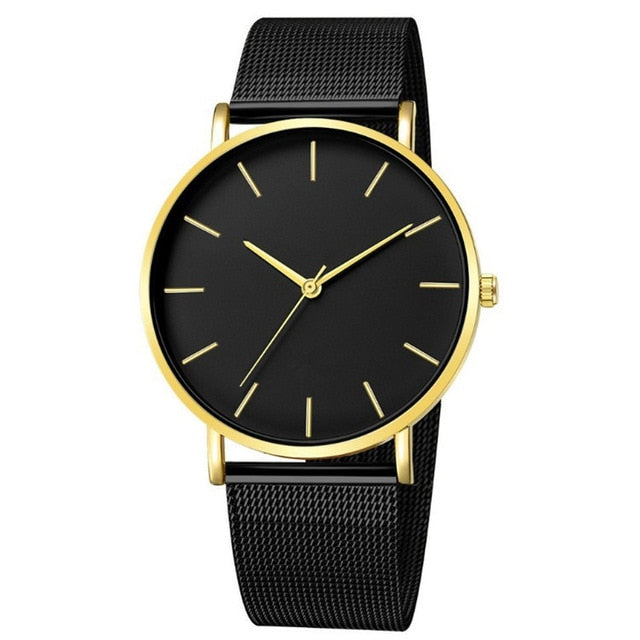 Modern Quartz Watch Women Mesh Stainless Steel Bracelet