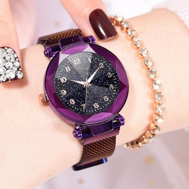 Leather Quartz Watch Women Men